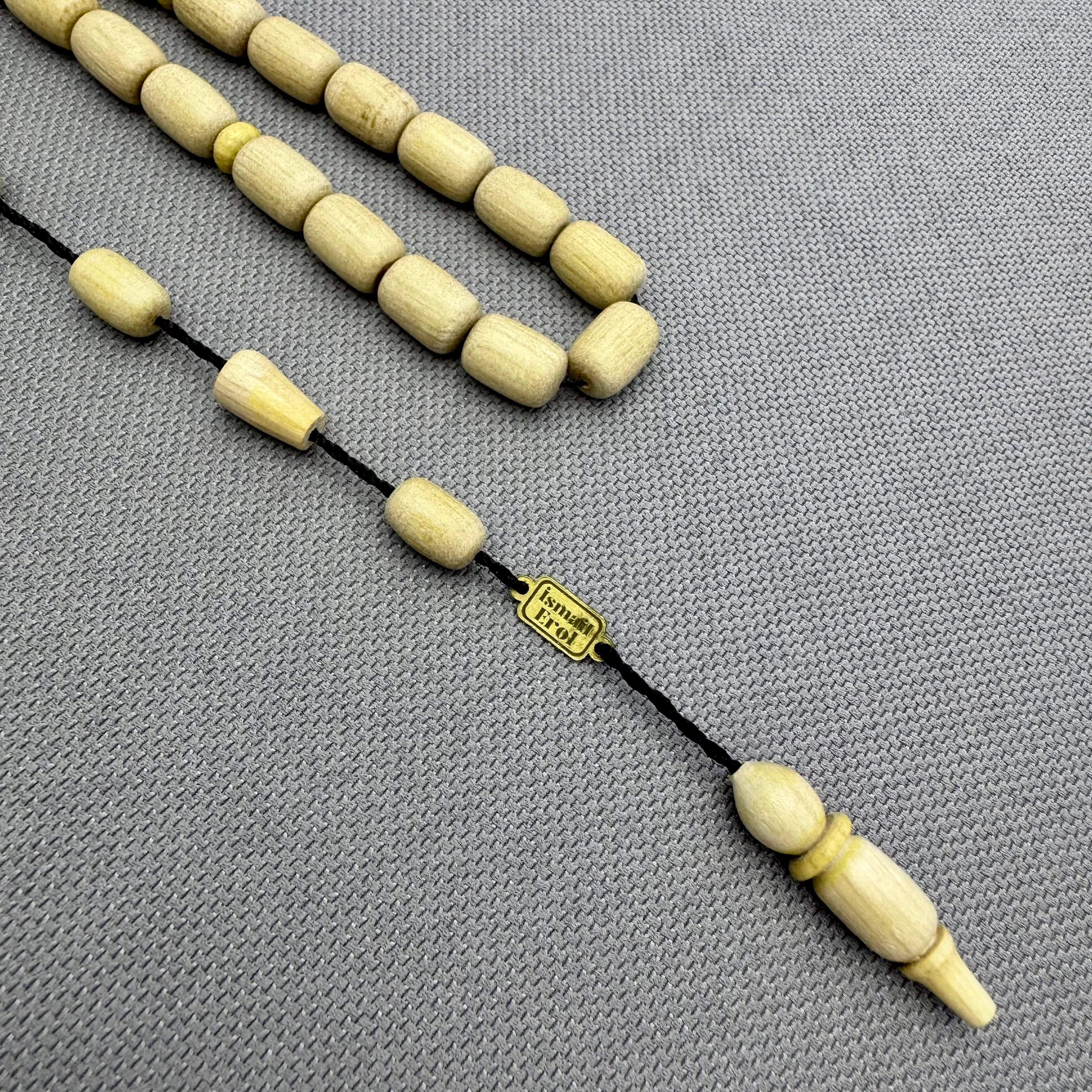 İsmail EROL Usta İşçilikli Halkalı İmame Fil Dişi Ağacı Tespih